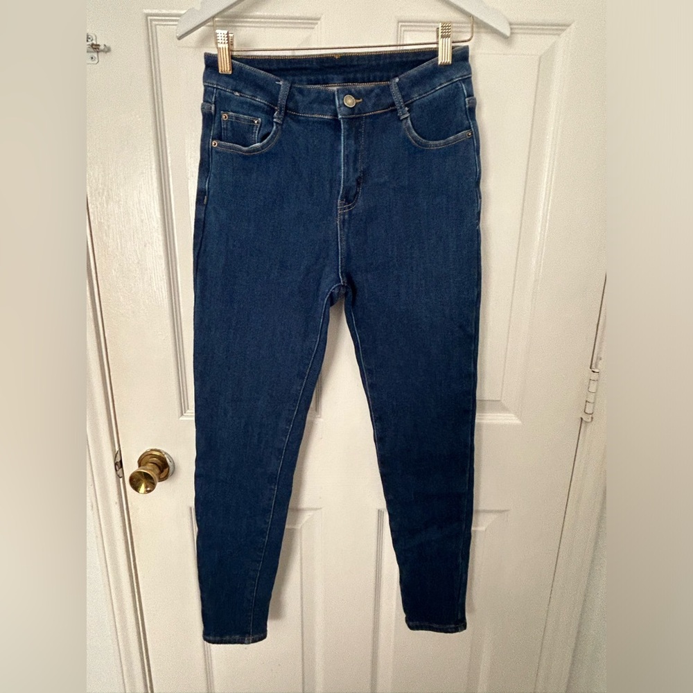 Women's Dark Indigo Skinny Jeans - Classic Stretch Fit